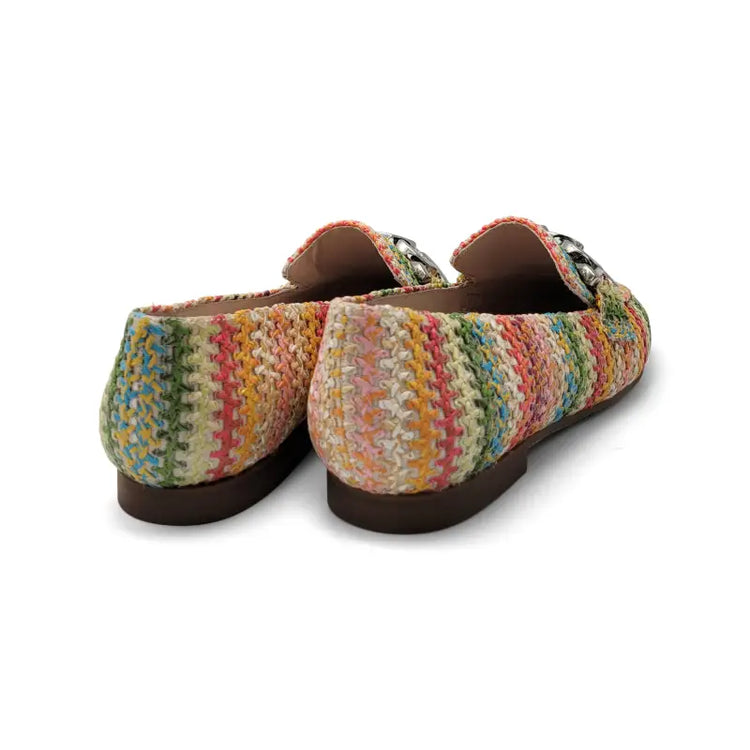 Brunella colorful crochet chain slip on 414 - ladies