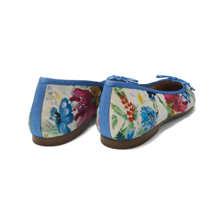 Brunella floral watercolor ballet flat 51mbr - ladies