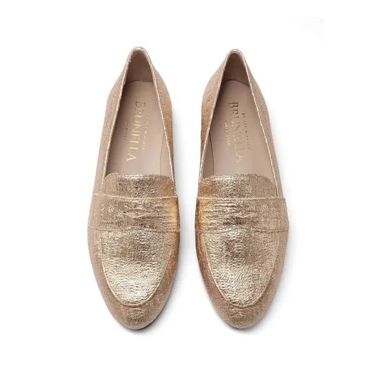 Brunella rose gold penny loafer 516 - ladies