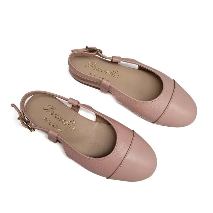 Brunellis angel rose textured slingback - sling back