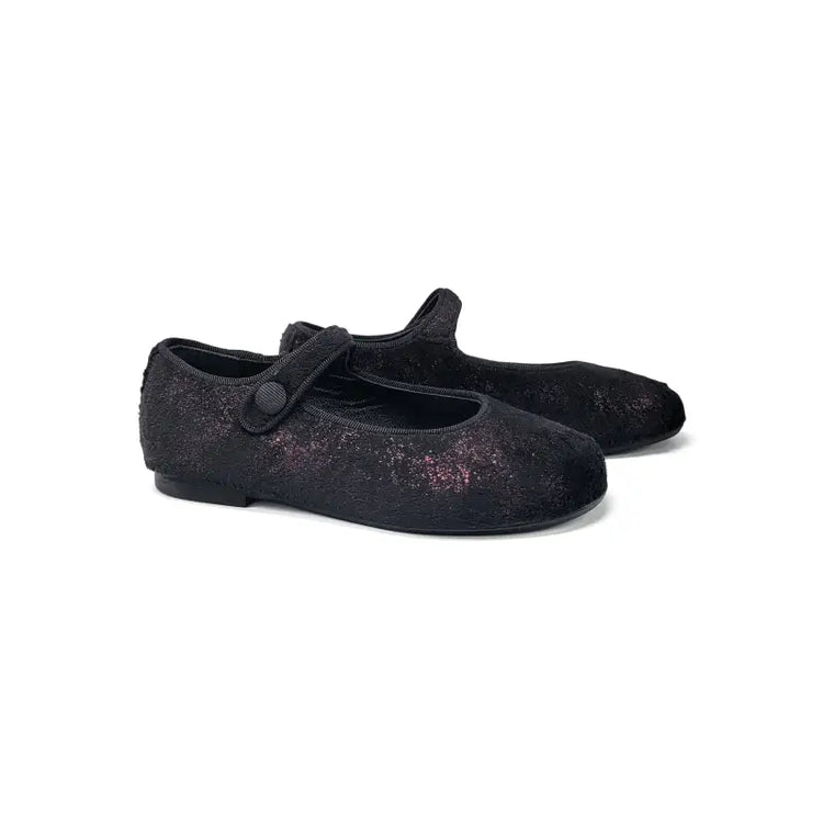 Brunellis black purple speckled velvet mary jane s-21 - mary jane
