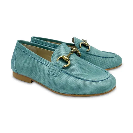 Brunellis es x ls marine wessex horsebit chain slip on loafer s-18 - boys