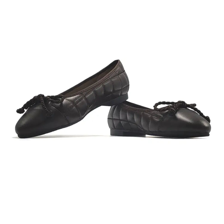 Brunellis expresso brown napelia ballet flat 219 - ladies