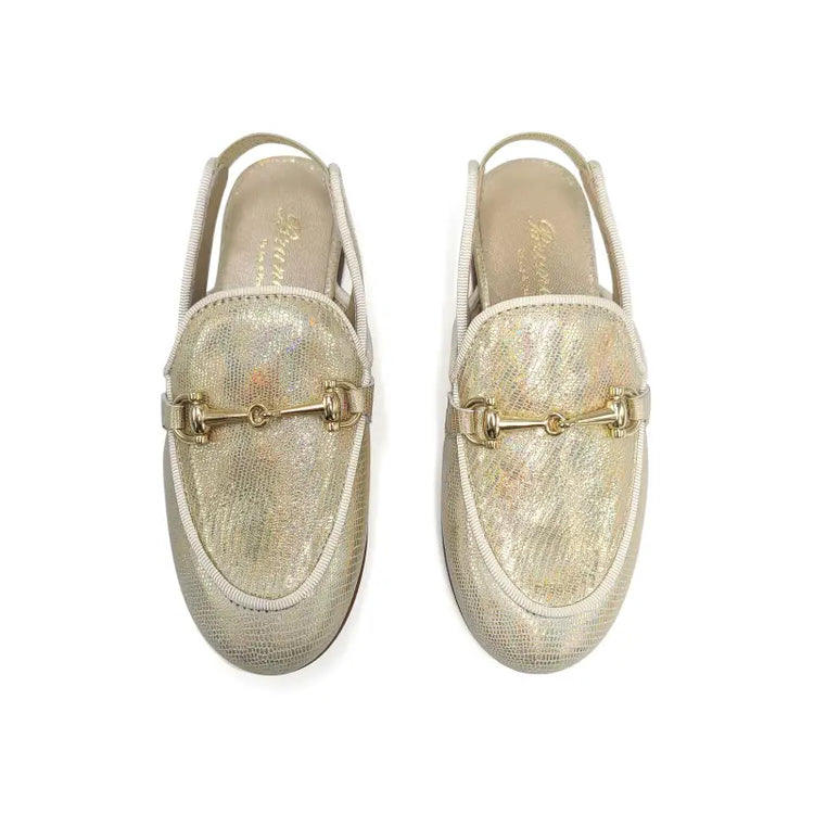 Brunellis gold halo chain slingback - girls