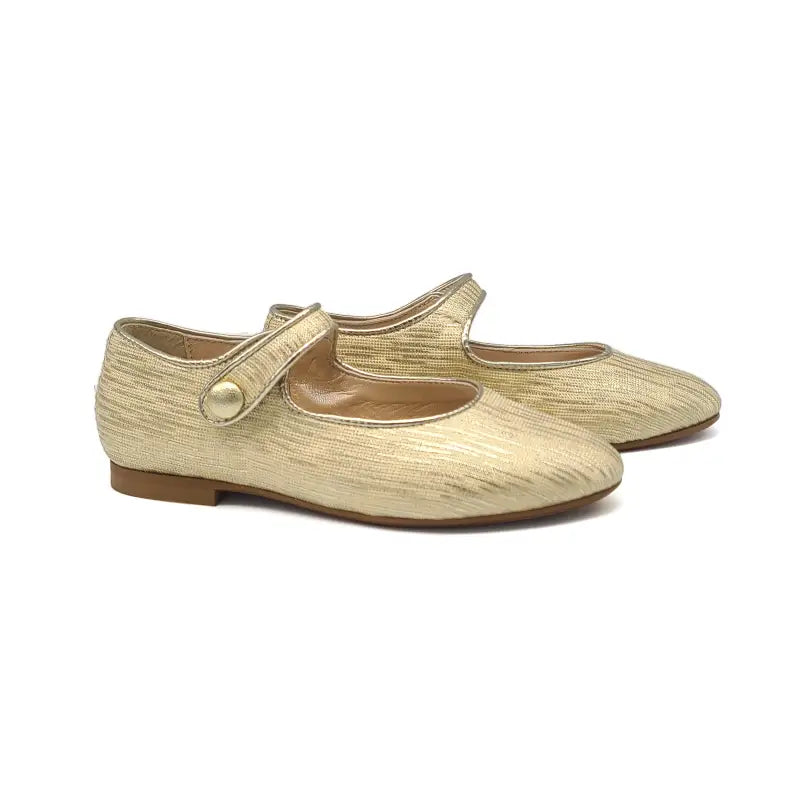 Brunellis gold streak pointed mary jane sa4007 - pointy mary jane