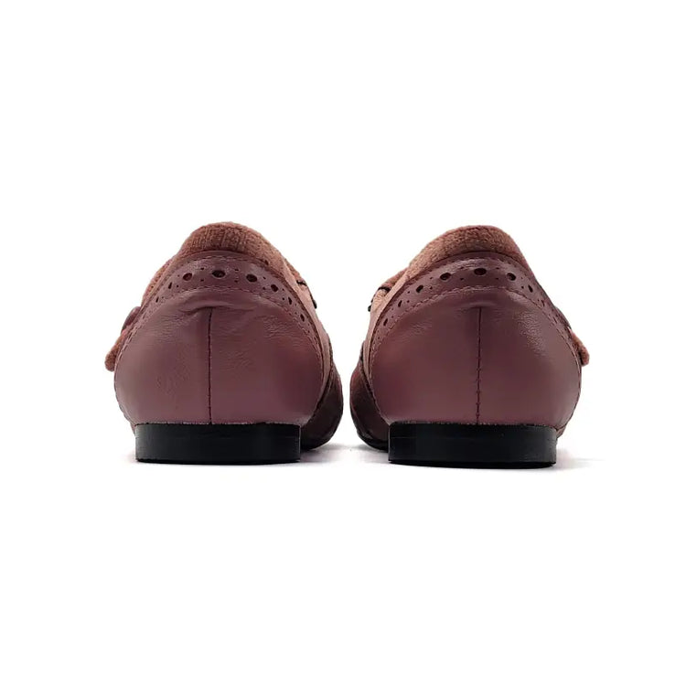 Brunellis mauve velvet wingtip mary jane s-24 - wingtip mary jane