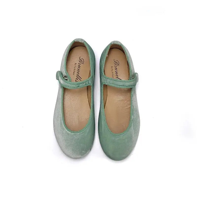Brunellis Mint Velvet Mary Jane S-21 - GIRLS