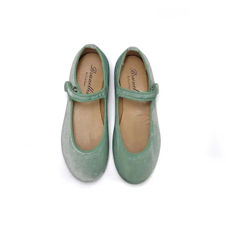 Brunellis Mint Velvet Mary Jane S-21 - GIRLS