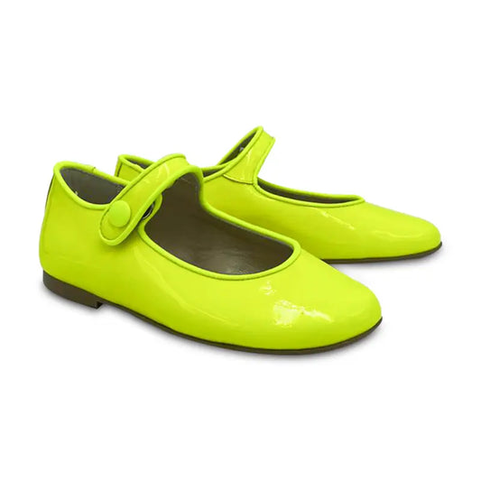 Brunellis neon yellow patent leather mary jane - mary jane