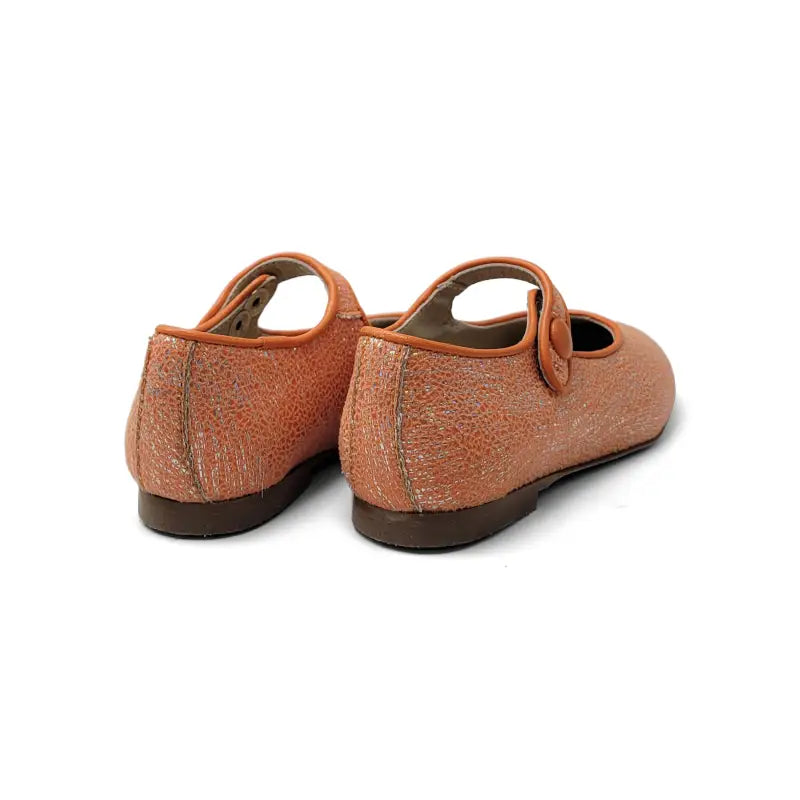Brunellis orange sparkle mary jane s-21 - mary jane