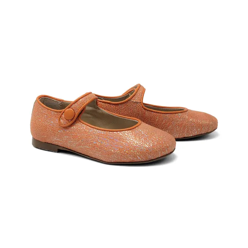 Brunellis orange sparkle mary jane s-21 - mary jane