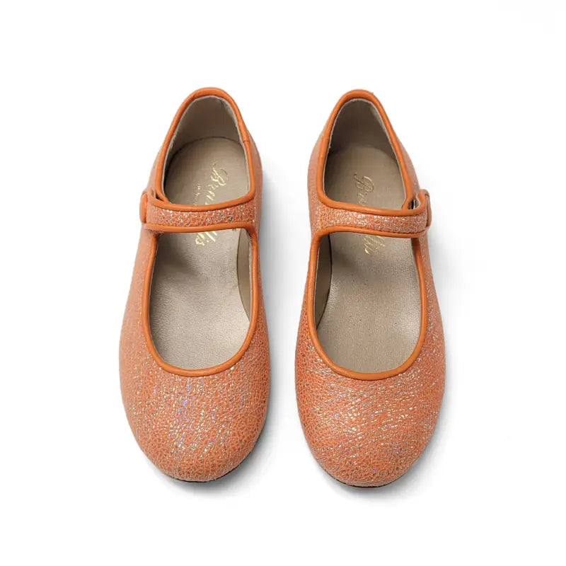 Brunellis orange sparkle mary jane s-21 - mary jane