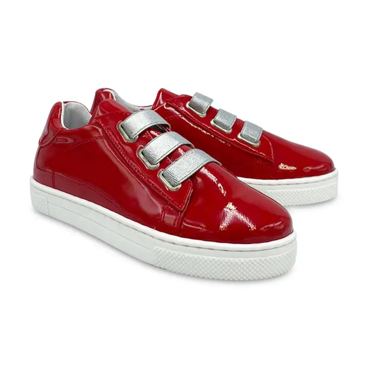 Brunellis red patent sneaker 75-9 - girls