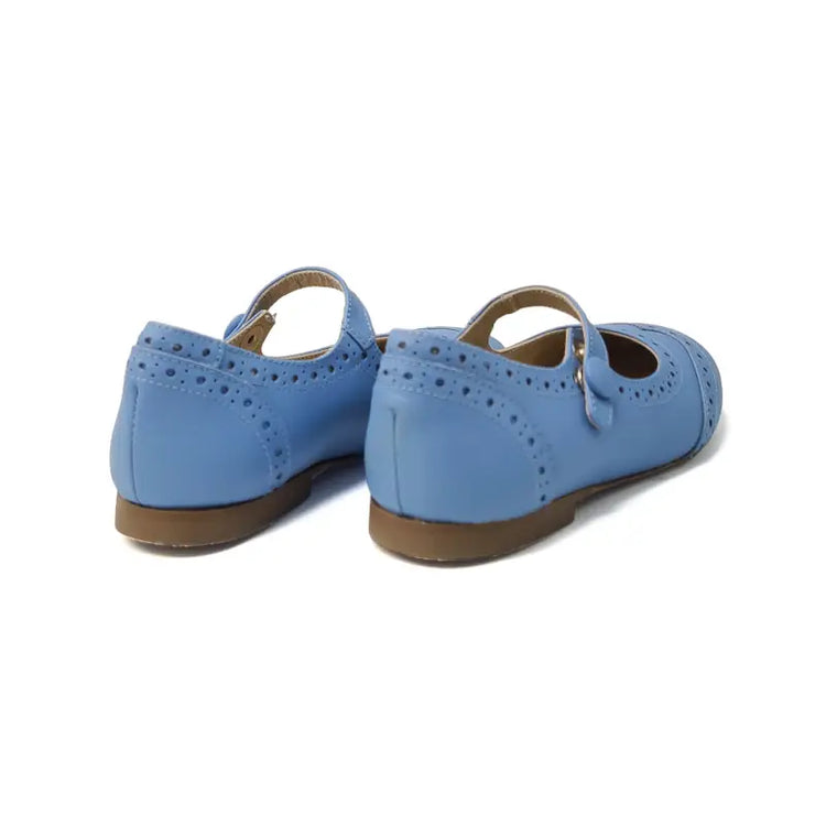 Brunellis steel blue wingtip mary jane s24 - wingtip mary jane