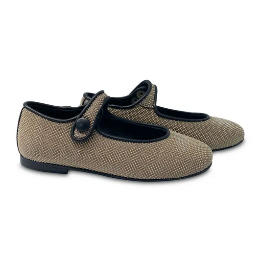 Brunellis winter gold shimmer mary jane - mary jane