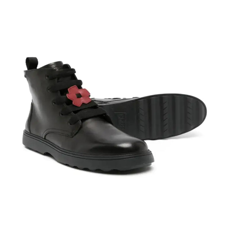 Camper Negro Flower Bootie K900150