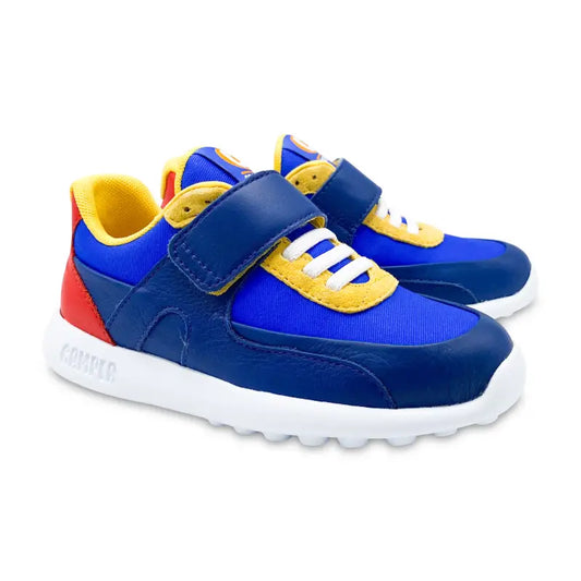 Camper blue and yellow velcro drift sneaker k800311 - boys