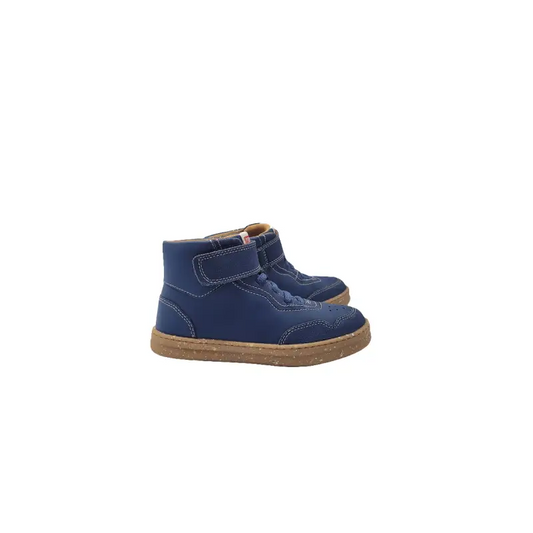 Camper denim blue hi top velcro sneaker - boys