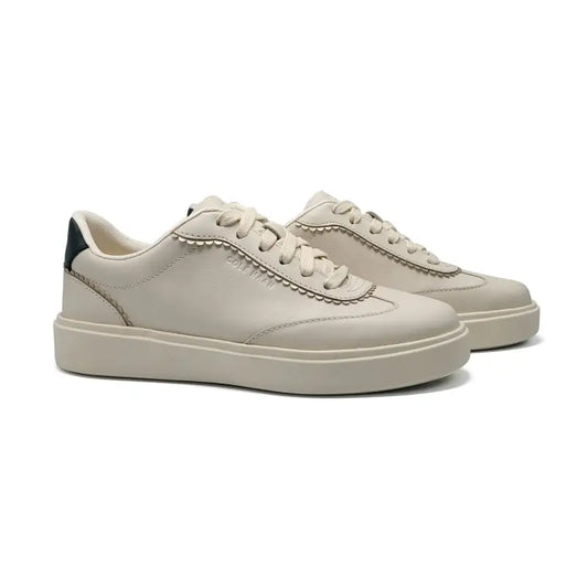 Cole haan ivory gold scalloped lace sneaker w34232 sneaker