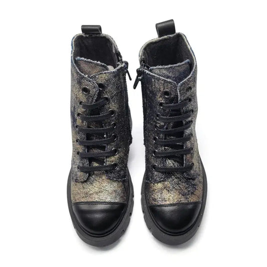 Confetti metallic denim bootie 3518 boot