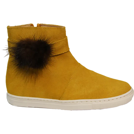 confetti-yellow-suede-pom-bootie-girls