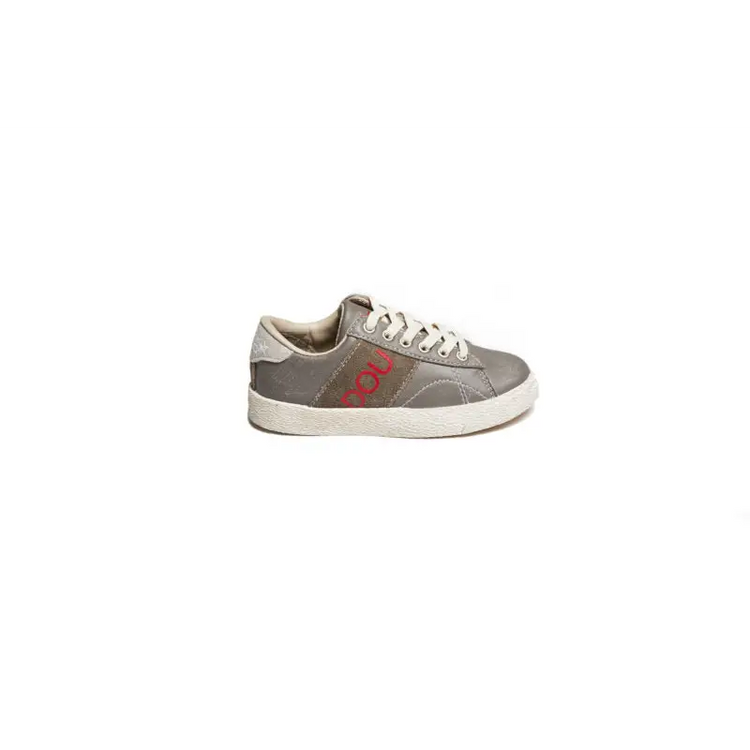 Dou uod grey/beige velcro sneaker - boys