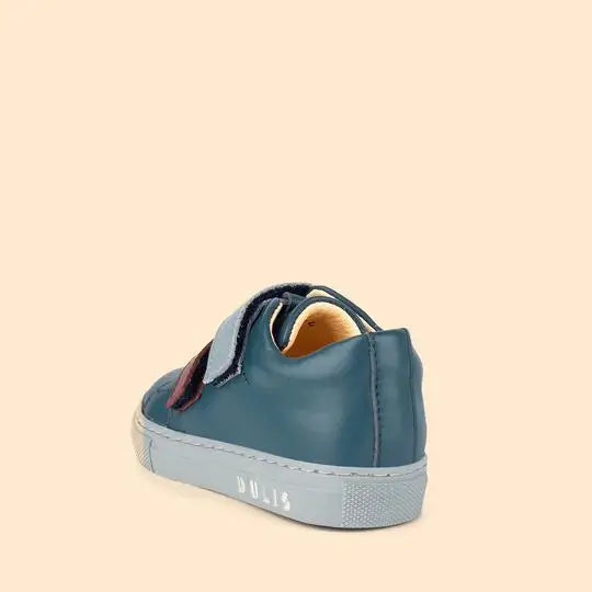 Dulis dark teal bordeaux strap velcro sneaker 0441 - boys