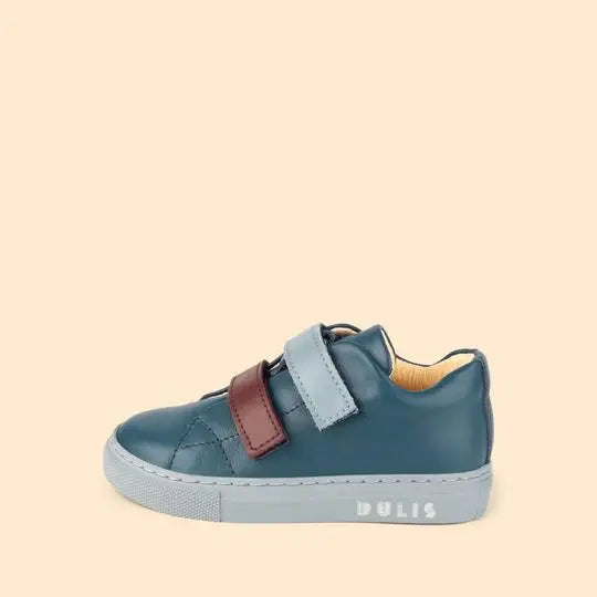 Dulis dark teal bordeaux strap velcro sneaker 0441 - boys