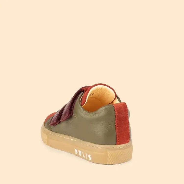 Dulis olive wine velcro sneaker 0441 - boys
