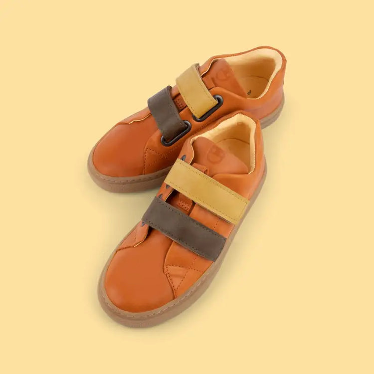Dulis orange velcro sneaker 541 - boys