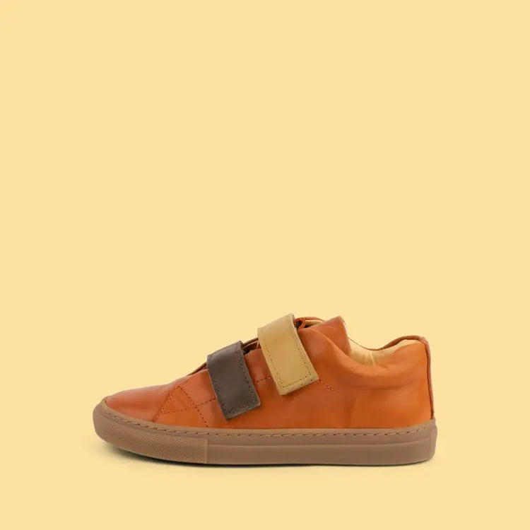 Dulis orange velcro sneaker 541 - boys