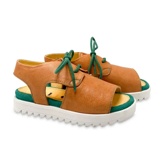 Dulis peach lace up sandal sk900 - girls