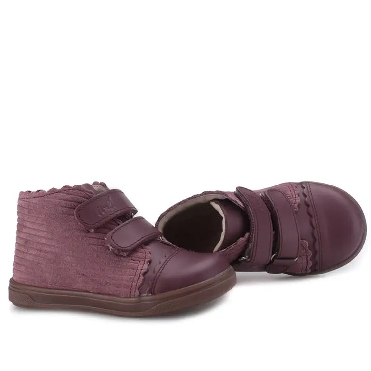 Emel plum pink 2671 first walker sneaker