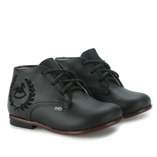 Emel rich forest green toddler bootie e1426 first walker bootie