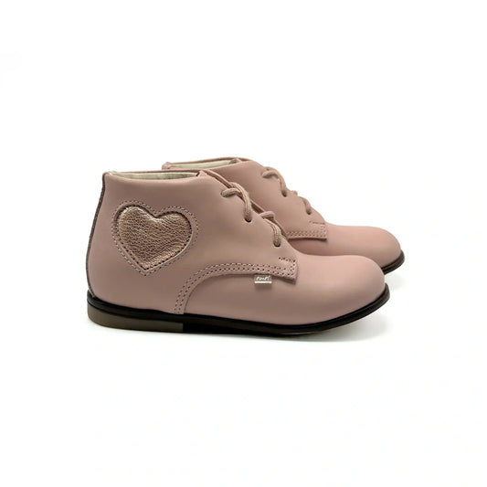 Emel rose pink heart first walker bootie fast shipping