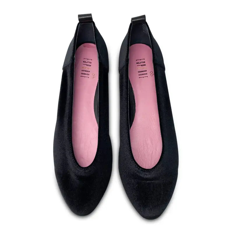 Esporre randy black velvet pointed slip on - ladies
