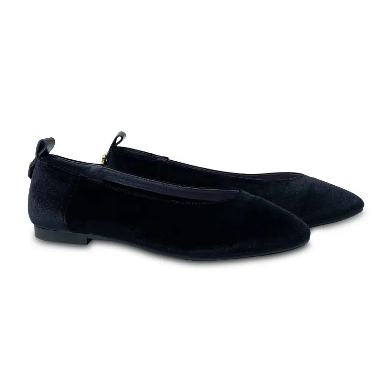 Esporre randy black velvet pointed slip on - ladies