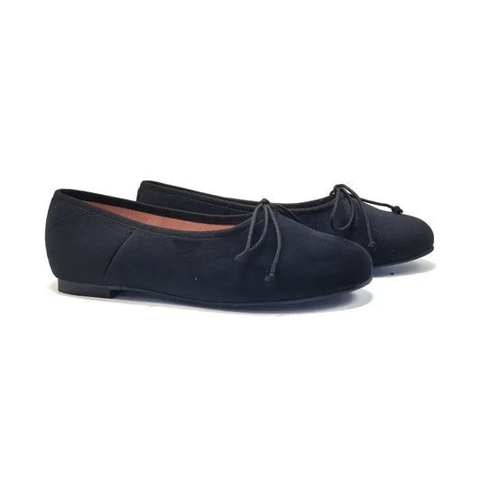 Euphoria black velvet ballet flat 4001 - ballet