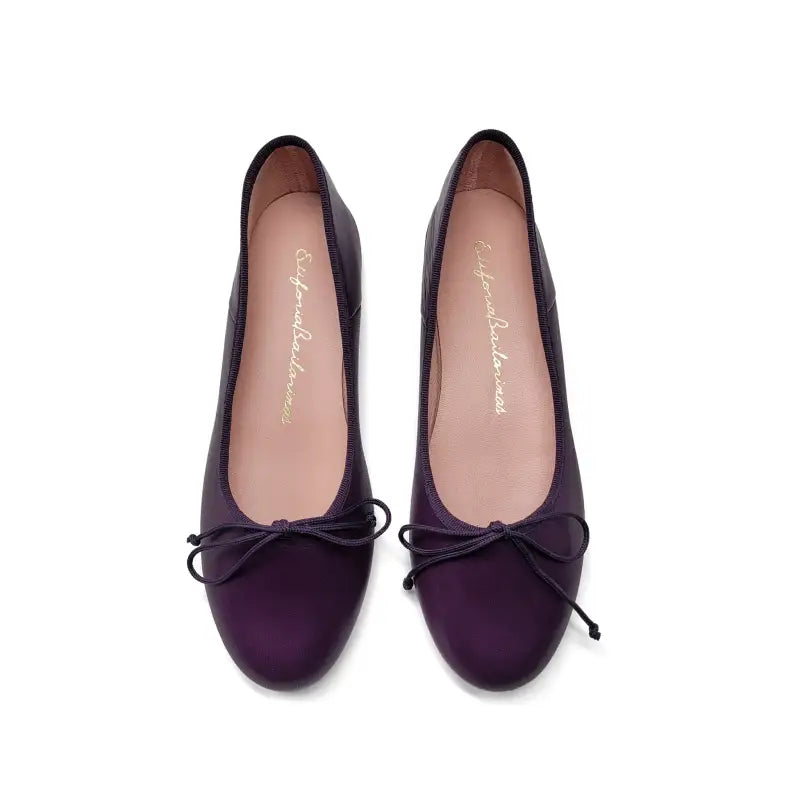 Euphoria eggplant leather ballet flat 4001 - ballet