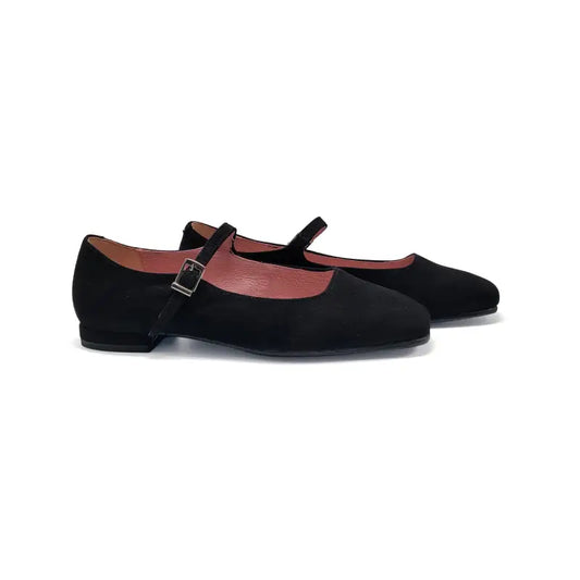 Euphoria rich black suede mary jane 208a - mary jane
