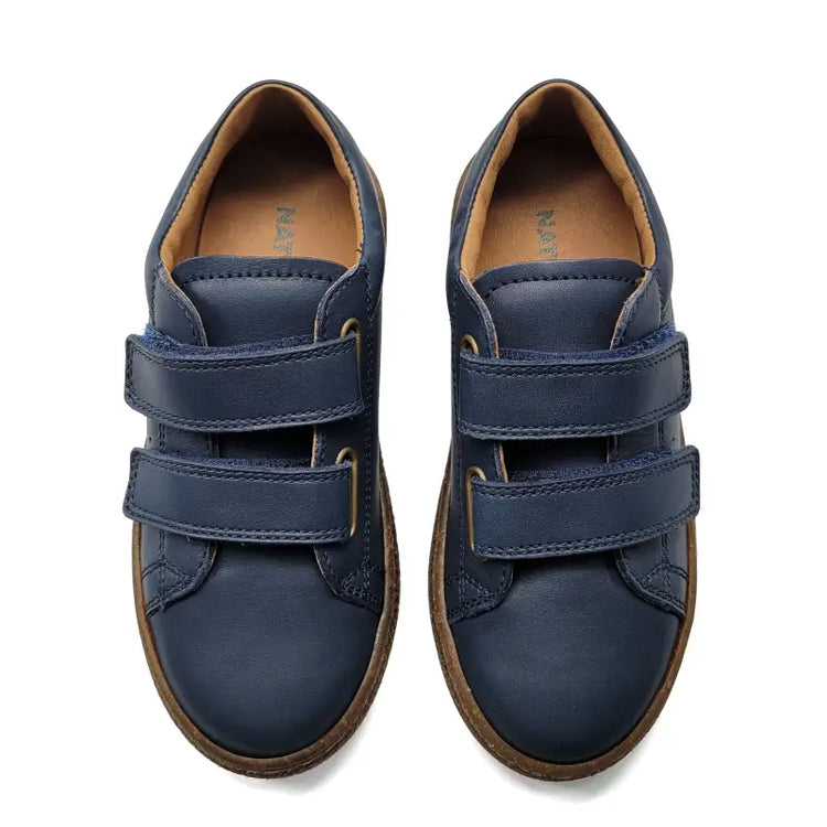 Falcotto carex navy leather sneakers