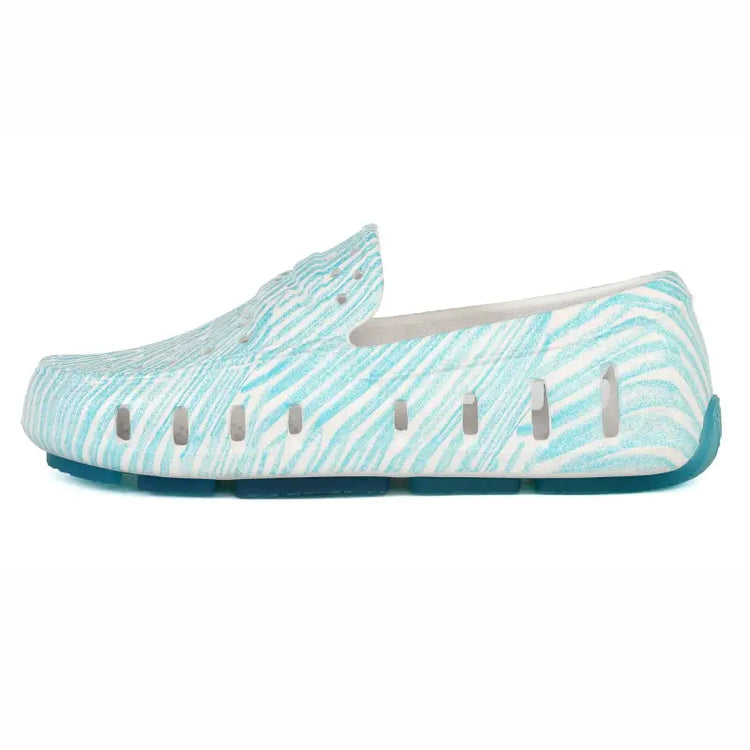 Floafers Prodigy Turquoise Scribble Water Shoe - UNISEX
