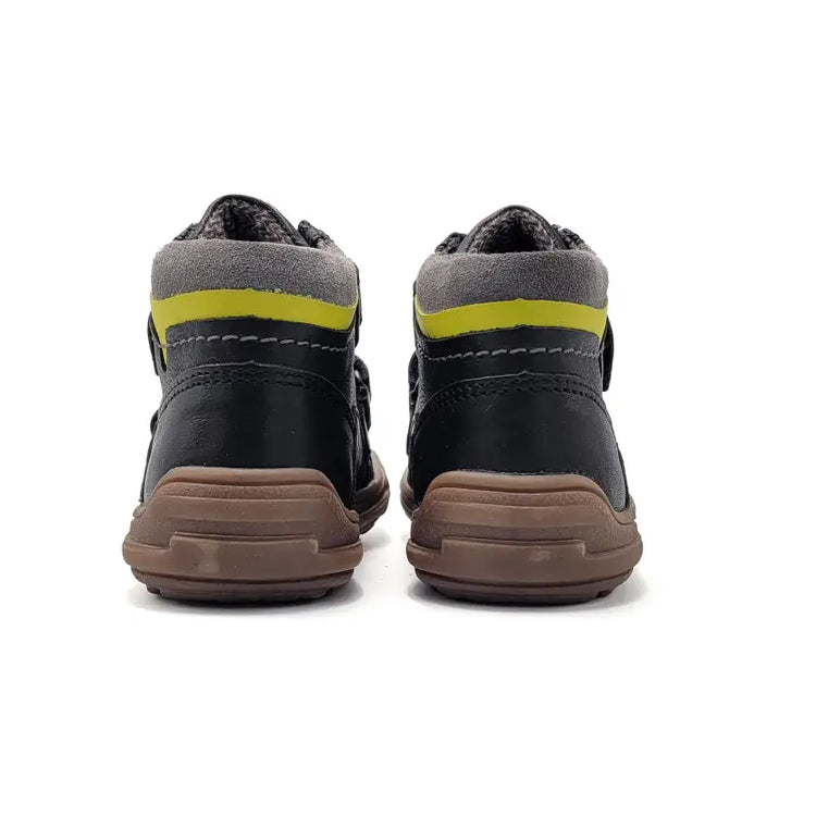 Froddo black lime waterproof velcro sneaker g3110179 - boys