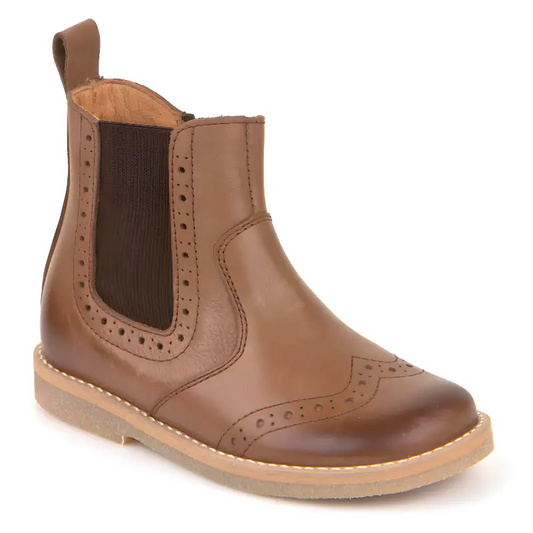 Froddo Brown Cognac Side Zipper Bootie G3160080 - 39 - GIRLS