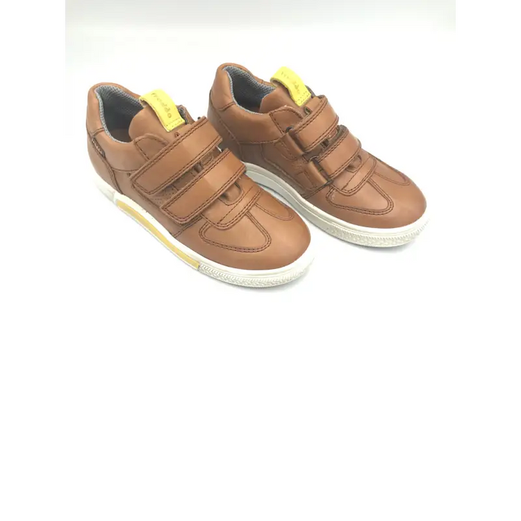 Froddo brown leather double velcro sneaker g3130145