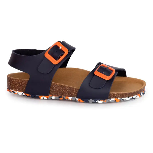 Garvalin navy orange sandal 202475 - boys