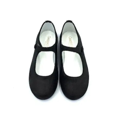 Geppettos black shimmer mary jane g554 - girls