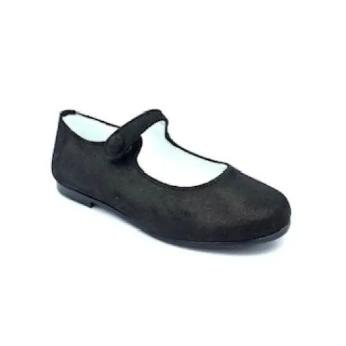 Geppettos black shimmer mary jane g554 - girls