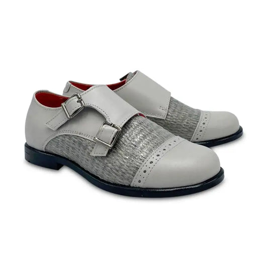 Geppettos gloss grey double munk strap gp0538 - boys
