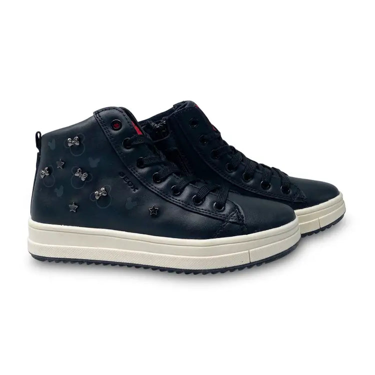 Goex black disney high top sneaker j04bde - girls